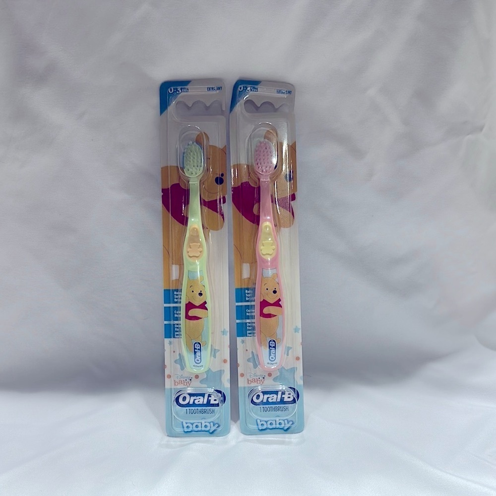 Oral-B Baby Toothbrush Set - Green and Pink | NIB